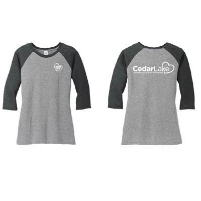 CLFF107 • District ® Women’s Perfect Tri ® 3/4-Sleeve Raglan