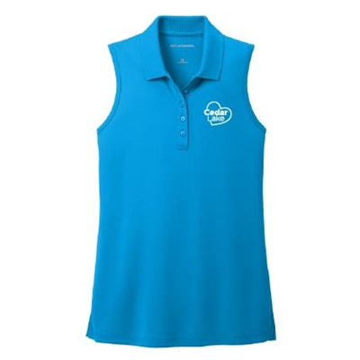 CLFF368 • Port Authority® Women's Dry Zone® UV Micro-Mesh Sleeveless Polo
