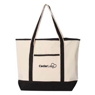 CLFF360 • Q-Tees - 34.6L Large Canvas Deluxe Tote